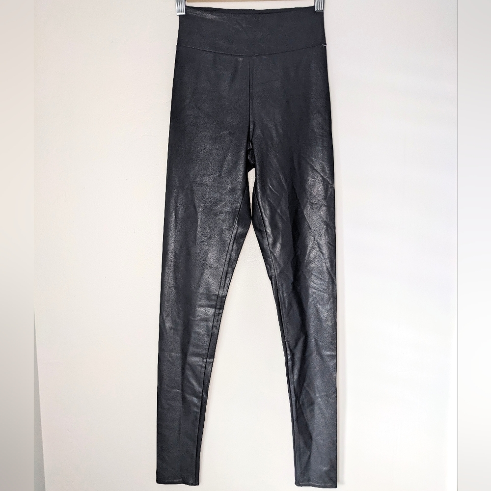 Naked Wardrobe Faux Leather Leggings